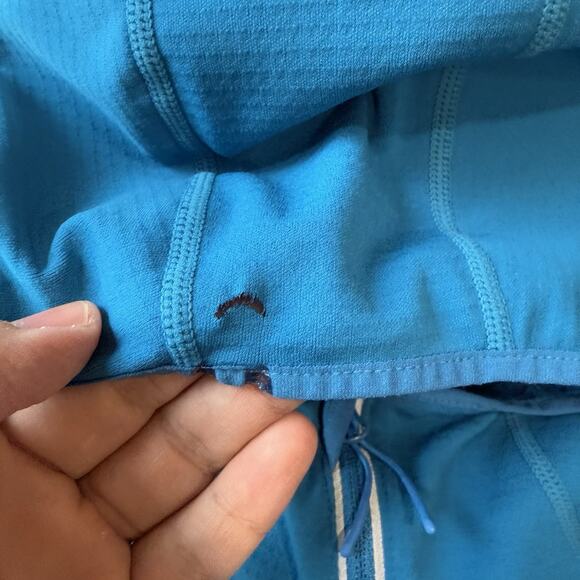 Inov8 VentureLite Mid Hoodie L Blue Full Zip Lightweight Hooded Outerwear - Picture 7 of 10